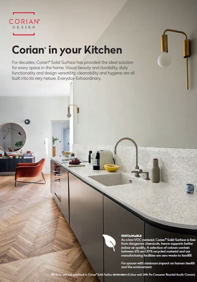 Corian på kjøkkenet 2022