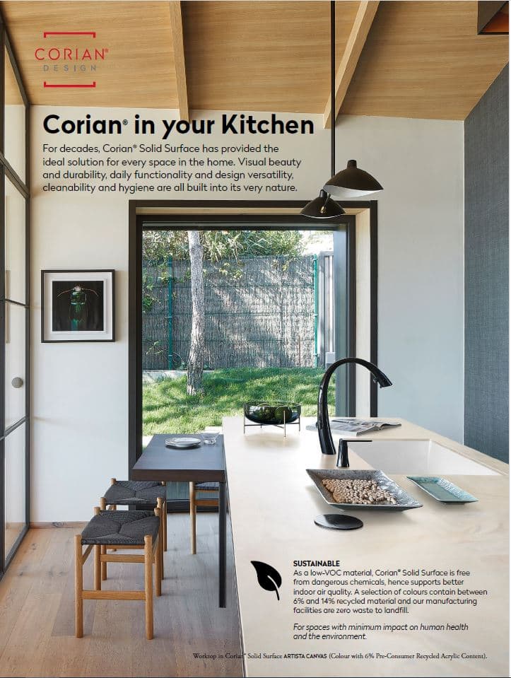Corian på kjøkkenet 2024